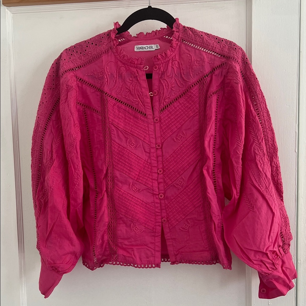 Vibrant Pink "Baena Mya" Blouse